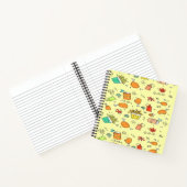 Voedsel- en drink-patroon notitieboek (Binnen)