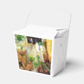 Voedsel eruit halen bedankdoosjes (Voorkant Zijde)