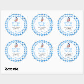 Voedsel Etiket voor Thuisgemaakte Bosbessen Cupcak (Vel)