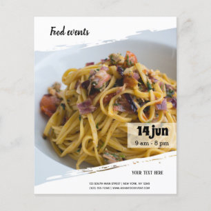 Voedsel evenement flyer