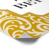 Voedsel, familie, liefde...mannen poster (Hoek)