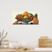  voedsel, gesorteerd fruit in een Bowl Poster (Keuken)