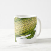  voedsel, gezonde groenten, maïs op de krab koffiemok (Voorkant rechts)