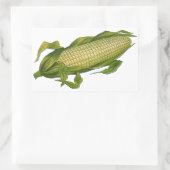 voedsel, gezonde groenten, maïs op de krab rechthoekige sticker (Tas)