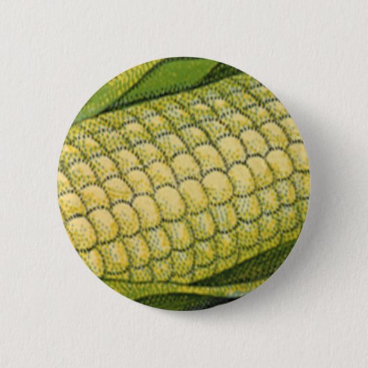  voedsel, gezonde groenten, maïs op de krab ronde button 5,7 cm (Voorkant)