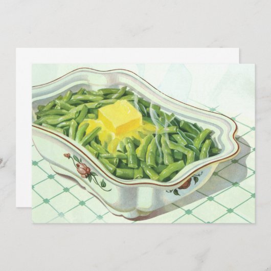 voedsel, groene Bean Casserole met boter (Voorkant / Achterkant)