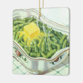 voedsel, groene Bean Casserole met boter Keramisch Ornament (Links)