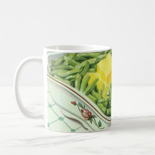  voedsel, groene Bean Casserole met boter Koffiemok (Links)