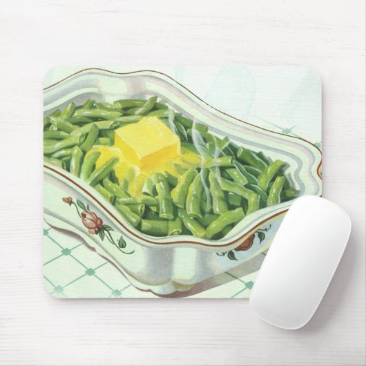  voedsel, groene Bean Casserole met boter Muismat (Met muis)