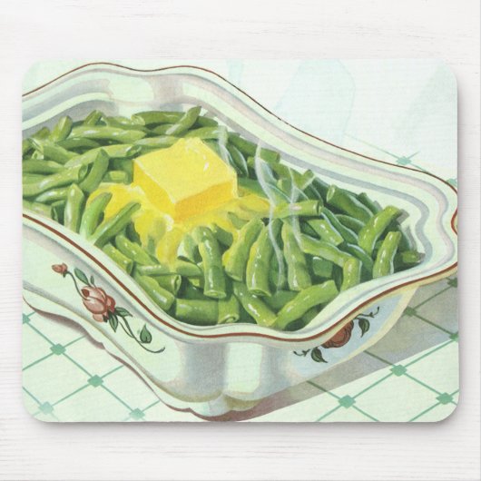  voedsel, groene Bean Casserole met boter Muismat (Voorkant)