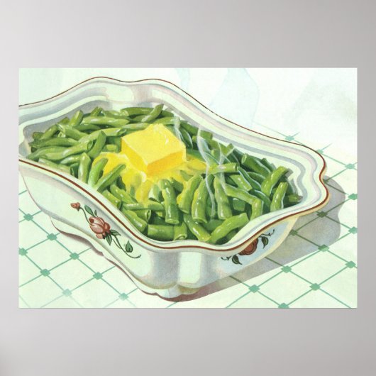 voedsel, groene Bean Casserole met boter Poster (Voorkant)