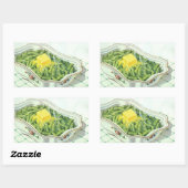  voedsel, groene Bean Casserole met boter Rechthoekige Sticker (Vel)