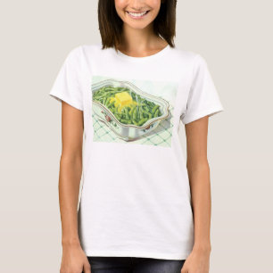 voedsel, groene Bean Casserole met boter T-shirt