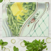  voedsel, groene Bean Casserole met boter Theedoek (Gevouwen)