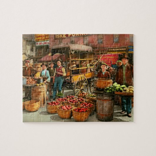 Voedsel - Groenten - Indianapolis Markt 1908 Legpuzzel (Horizontaal)