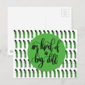 Voedsel "IM SOORT EEN GROTE DILL" Briefkaart (Voorkant / Achterkant)