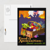 Voedsel is Ammo Briefkaart (Voorkant / Achterkant)