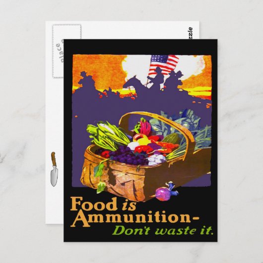 Voedsel is Ammo Briefkaart (Voorkant / Achterkant)