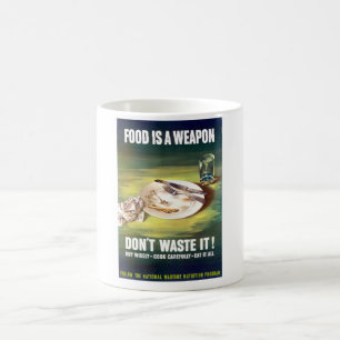 Voedsel is een wapen koffiemok