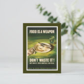 Voedsel is een wapen - WW2 Briefkaart (Staand voorkant)