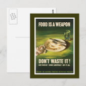 Voedsel is een wapen - WW2 Briefkaart (Voorkant / Achterkant)