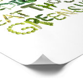 Voedsel is Geneeskunde Eet die Groenen op - Eet ge Poster (Hoek)