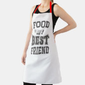 Voedsel is mijn beste vriend schort (Insitu)