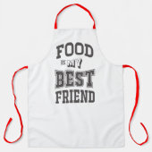 Voedsel is mijn beste vriend schort (Voorkant)