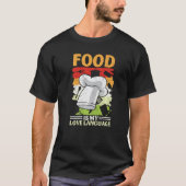 Voedsel is mijn liefdestaal Foodie Culinaire Chef  T-shirt (Voorkant)