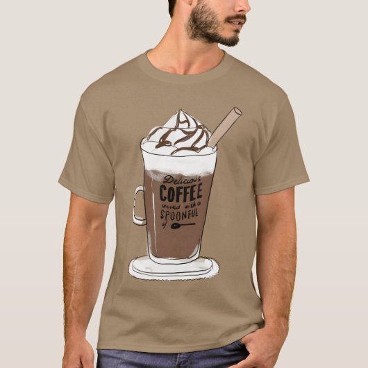 Voedsel koffie Ontwerp cadeau T-shirt (Voorkant)
