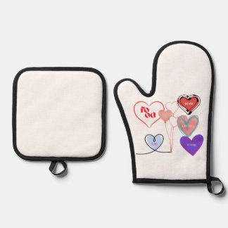 voedsel kracht van liefde ovenwant & pannenlap set