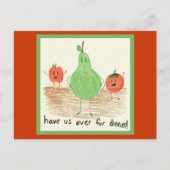 Voedsel kunst voor kinderen briefkaart (Voorkant)