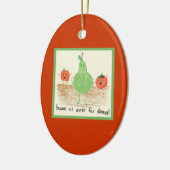 Voedsel kunst voor kinderen keramisch ornament (Links)