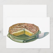 voedsel, Lemon Meringue Pie Dessert (Voorkant / Achterkant)