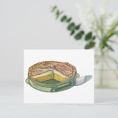  voedsel, Lemon Meringue Pie Dessert Briefkaart (Staand voorkant)