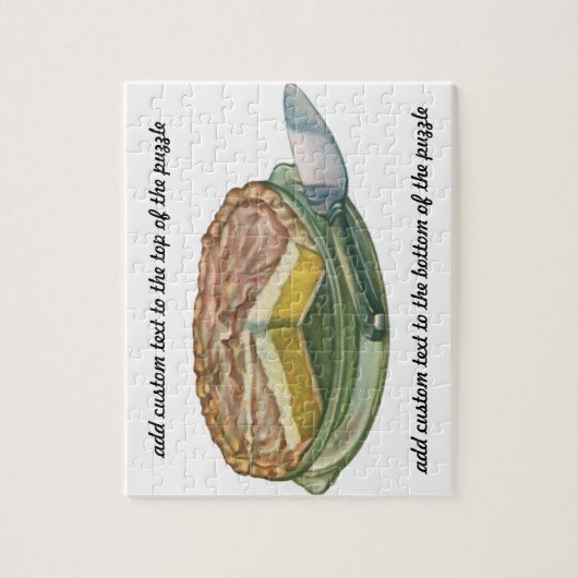  voedsel, Lemon Meringue Pie Dessert Legpuzzel (Verticaal)