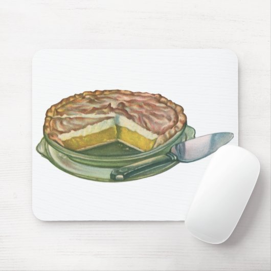  voedsel, Lemon Meringue Pie Dessert Muismat (Met muis)