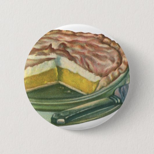 voedsel, Lemon Meringue Pie Dessert Ronde Button 5,7 Cm (Voorkant)