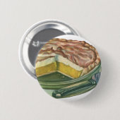 voedsel, Lemon Meringue Pie Dessert Ronde Button 5,7 Cm (Voorkant /achterkant)
