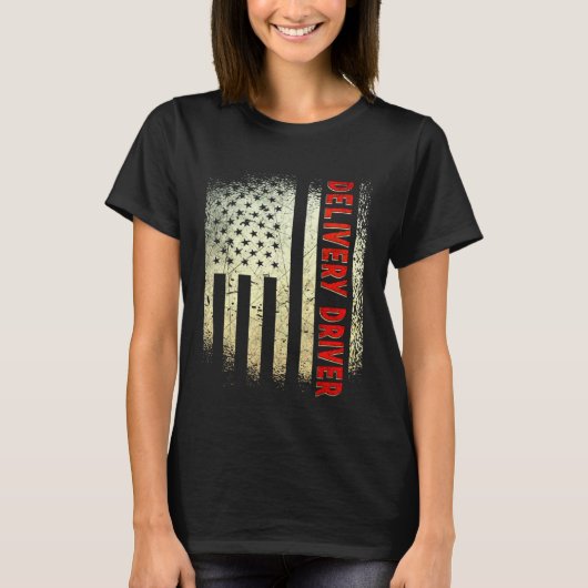 Voedsel Levering Koerier Levering Driver 2 T-shirt (Voorkant)