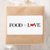 Voedsel = Liefde Etiket (Insitu)