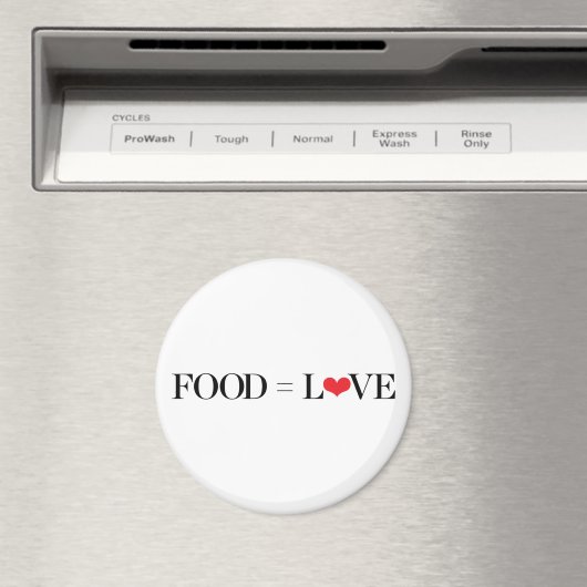 Voedsel = Liefde Magneet (Insitu (Vaatwasser))