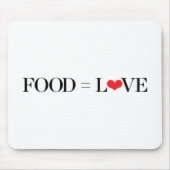 Voedsel = Liefde Muismat (Voorkant)