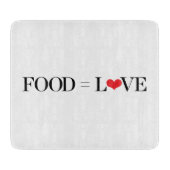 Voedsel = Liefde Snijplank (Voorkant)