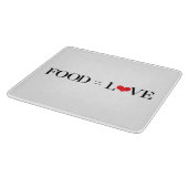 Voedsel = Liefde Snijplank (Hoek)