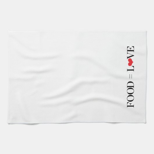 Voedsel = Liefde Theedoek (Horizontaal)