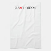 Voedsel = Liefde Theedoek (Verticaal)