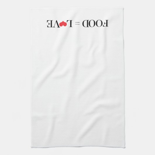Voedsel = Liefde Theedoek (Verticaal)