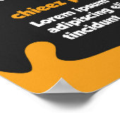 Voedsel menu poster (Hoek)