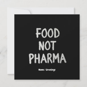 Voedsel niet Pharma Natuurlijke Biologische Voedin Kaart